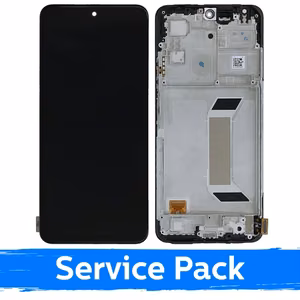 LCD Ekraan Ühildub Xiaomi Redmi Note 12 5G / Poco X5 5G Must Koos Frame (Service Pack)