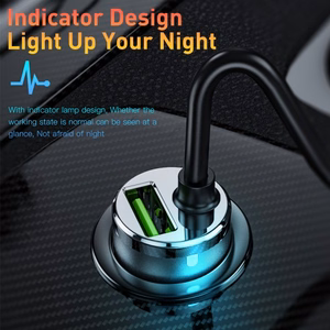Autolaadija Essager Bee hall 20W (1xUSB) + integreeritud Type-C kaabel