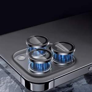 Tel Protect 3D Lens mustad karastatud kaitseklaasid Apple iPhone 18 Pro / 18 Pro Max kaameraläätsedele (3 tk)