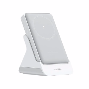 Cuktech WPB100N akupank 10 000 mAh, 20 W, magnetkinnituse ja toega – valge