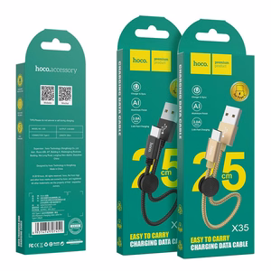 USB cable Hoco X35 Type-C 0.25m black