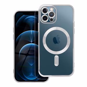 Чехол для iPhone 12 PRO Electro Mag Cover совместимый с MagSafe серебряный