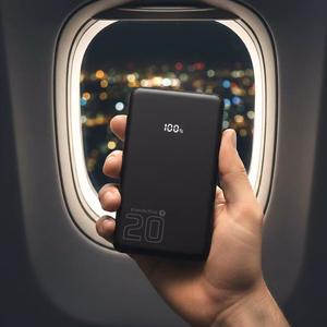 Välisaku 20 000mAh, 1x USB, 2x USB-C, 20W, QC4+, LCD ekraan, must