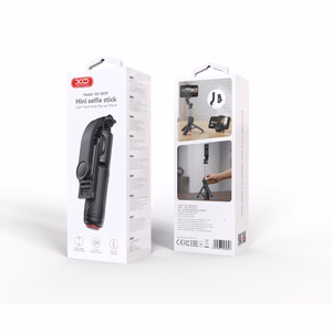 XO SS39 Bluetooth selfipulk-statiiv, must, eemaldatava telefonihoidikuga, 70cm