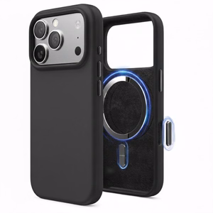 Ümbris "TM MagSafe Silicone" iPhone 17 / Kesköö must /