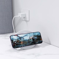 Devia Bluetooth-kõlar IM-3 koos traadita laadijaga 15W ja helevalge värviga