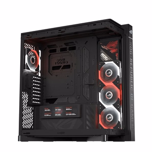 ASUS ROG CRONOX GR801 CURVE TG ARGB must keskmise tornmõõduga arvutikorpus