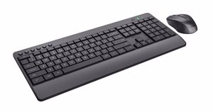 Trust Trezo klaviatuur hiirega juhtmevaba RF QWERTY US English must