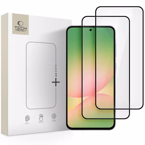 Tech-Protect Glass Fit+ 2-Pack Karastatud klaas jaoks Samsung Galaxy A36 / A56 5G - Must