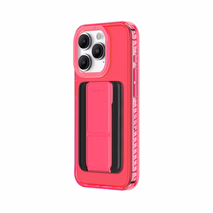 Amazing Thing Titan Pro Neon Mag Wallet Чехол 10FT IP156.7PTWPN для Iphone 15 Pro Max розовый с подставкой