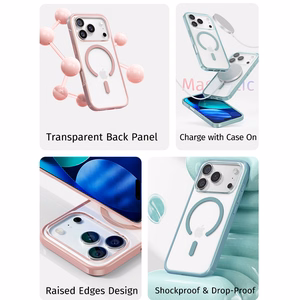 Rock Crystal Armor Series Magnetic Ümbris jaoks Iphone 17 Pro Max must