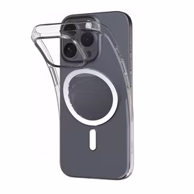 Puro 03 Mag MagSafe Silicone Ümbris jaoks iPhone 16 Pro Max - Läbipaistev