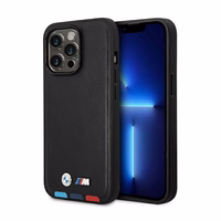 Ümbris BMW BMHMP14L22PTDK iPhone 14 Pro 6.1 "must / must Leather Stamp Tricolor Magsafe