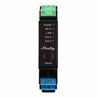 Shelly Pro 2PM DIN Rail 2-channel Relay, WiFi/LAN (Power measurement)