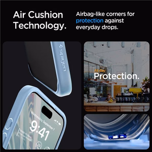 Spigen Crystal Hybrid Ümbris jaoks iPhone 15 Pro Max - Clear sinine