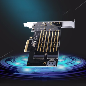 Orico PDM2 PCIe laienduskaart 3.0 ×4 M.2 NVMe- ja SATA-ketastele – must