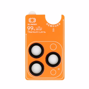 Tel Protect Titanium Lens 99% AR mustad karastatud kaitseklaasid Apple iPhone 18 Pro / 18 Pro Max kaameraläätsedele (3 tk)