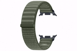 Samsung SVL32SG Fabric Band (S/M) kangast rihm Galaxy Watch9 ja Galaxy Watch8 kelladele, oliivroheline