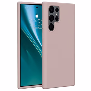 Etteri Silicone чехол Samsung Galaxy S22 Ultra светло-розовый