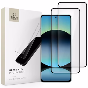 Tech-Protect Glass Fit +2-Pack Karastatud klaas jaoks Xiaomi Redmi Note 14 4G / 5G - must