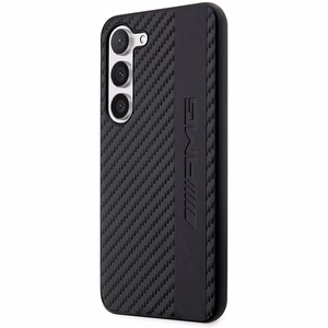 AMG AMHCS23MBLSCA S23+ S916 чёрный/чёрный жёсткий чехол Carbon Stripe & Embossed