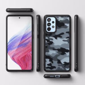 Ringke Fusion Matte tpu korpus koos raamiga Samsung Galaxy A73 jaoks must