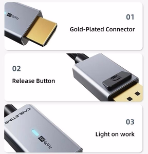 Premium Kaabel DisplayPort - HDMI, 4K/30Hz, 1m