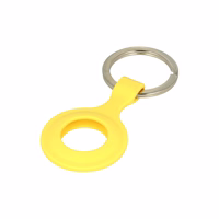 Silikoon key ring jaoks Airtag kollane