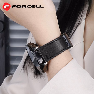 Strap to Samsung Galaxy Watch Forcell F-Design FS20 magnetic eco-friendly leather 20 mm must