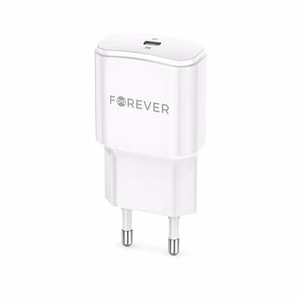 Forever TC-01-20C PD QC laadija 1x USB-C 20W valge