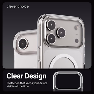 Crong Clear MAG Cover MagSafe ümbris seadmele iPhone 17 Pro, läbipaistev