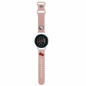 Hello Kitty Silicone Kitty Head universaalne 22mm rihm - roosa