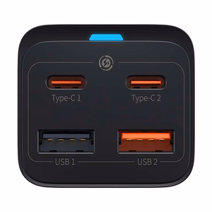 Quick Laadija Baseus GaN3 Pro, 2x USB-C, 2x USB, 65W (must)