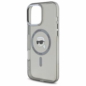 Karl Lagerfeld IML Metal Karl Head MagSafe Ümbris jaoks iPhone 16 Pro Max - must