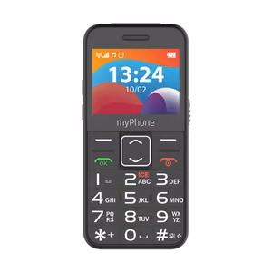 myPhone Halo 3 LTE – nupptelefon, must, 2.4-tolline IPS, 48/128 MB, Dual Nano SIM, 3G, Bluetooth 2.1, USB-C, 0.3 MP kaamera, 1400 mAh