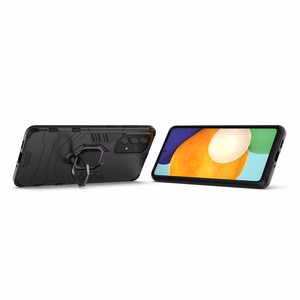 Ring Armor прочный гибридный чехол + магнитный держатель для Samsung Galaxy A73 чёрный