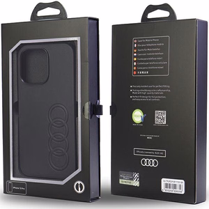 Audi синтетическая кожа iPhone 13 Pro / 13 6.1" чёрный/чёрный хардкейс AU-TPUPCIP13P-TT/D1-BK