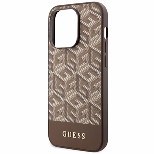 Guess GUHMP14XHGCFSEW iPhone 14 Pro Max 6.7" brown/brown hard ümbris GCube Stripes MagSafe