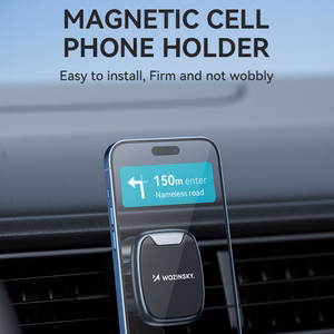 Wozinsky WUMTK Magnetic Phone Hoidja jaoks Car Air Vent - must