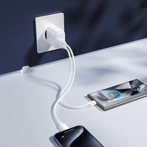 Joyroom JR-TCF12 mains charger 2x USB-C 20W PD / QC 3.0 - white