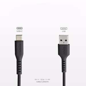 SBS TECABLEMICROC15K USB-A - USB-C Kaabel 1.5m - must