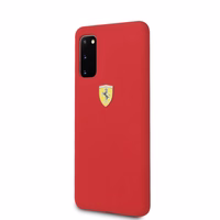 Ferrari silikoonist ümbris Samsung Galaxy S20 jaoks - punane