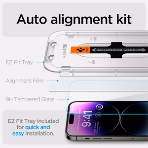Spigen Glas.tR EZ Fit karastatud klaas iPhone 14 Pro Max'ile - 2 tk.
