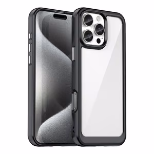 Outer Space Ümbris with Gel Frame jaoks iPhone 16 Pro - Must