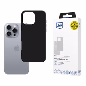 3mk Matt Ümbris jaoks iPhone 16 Pro Max - must