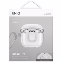 Uniq Glase Pro Ümbris jaoks AirPods 4 - Läbipaistev