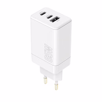 Maxlife MXTC-08-65ACC PD QC laadija 2x USB-C 1x USB 65W valge