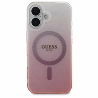 Guess IML Glitter Gradient MagSafe iPhone 16 Plus Ümbris - roosa