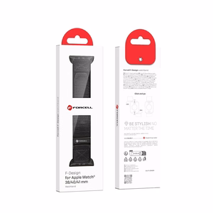 Strap to Apple Watch Forcell F-Design FA05 nylon hook-and-loop 38 / 40 / 41 mm black