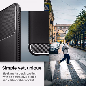 Spigen Rugged Armor ümbris Samsung Galaxy S22-le - matt must